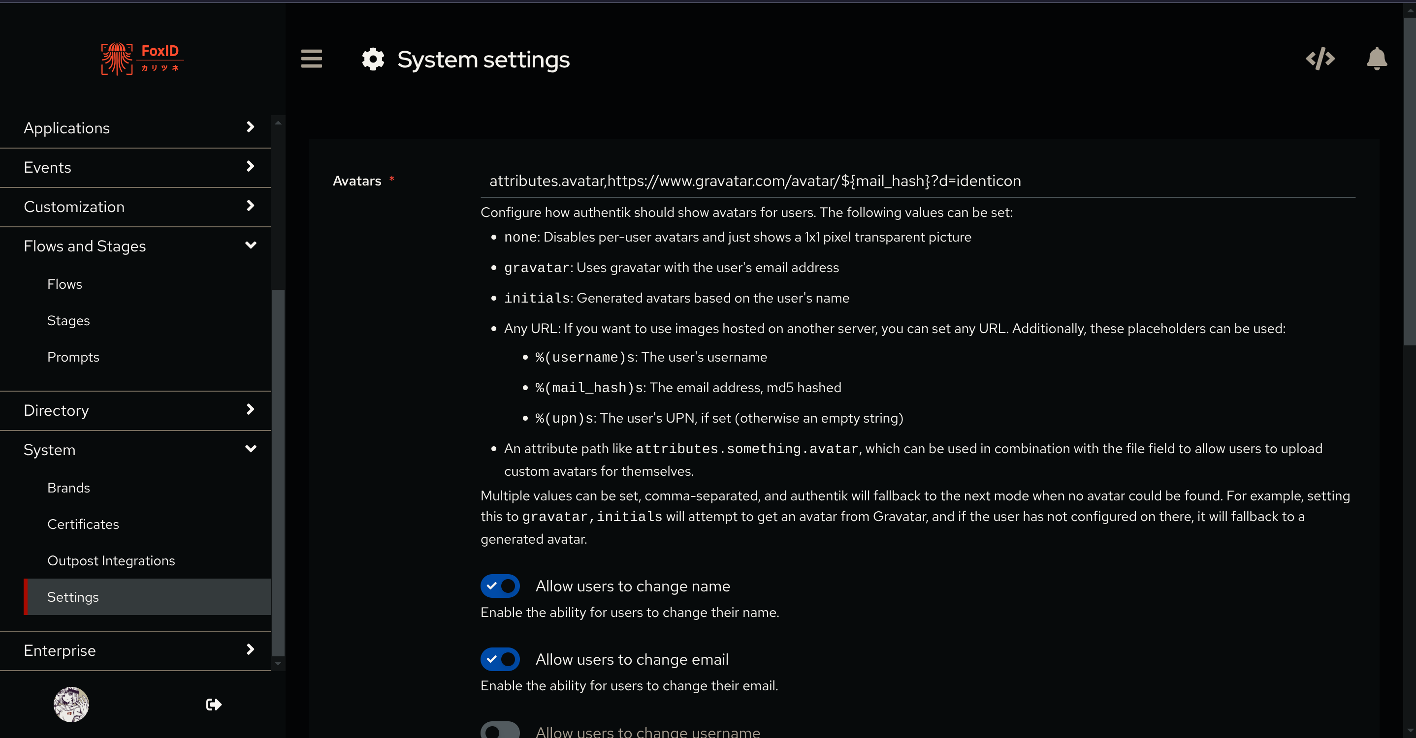 Authentik Pfp Setup